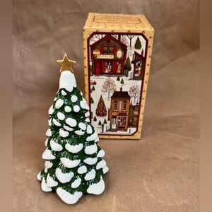 1982 Avon Collectible Ceramic McConnell’s Corner Town Tree (in original box). 6”